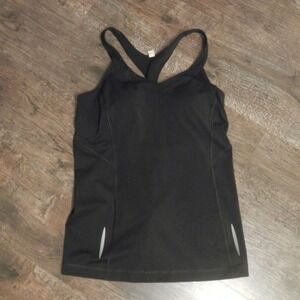 Under Armour Racerback Tank Top Workout‎ Athletic Activewear Black